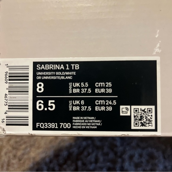 Nike Sabrina 1 TB’s - Picture 7 of 10